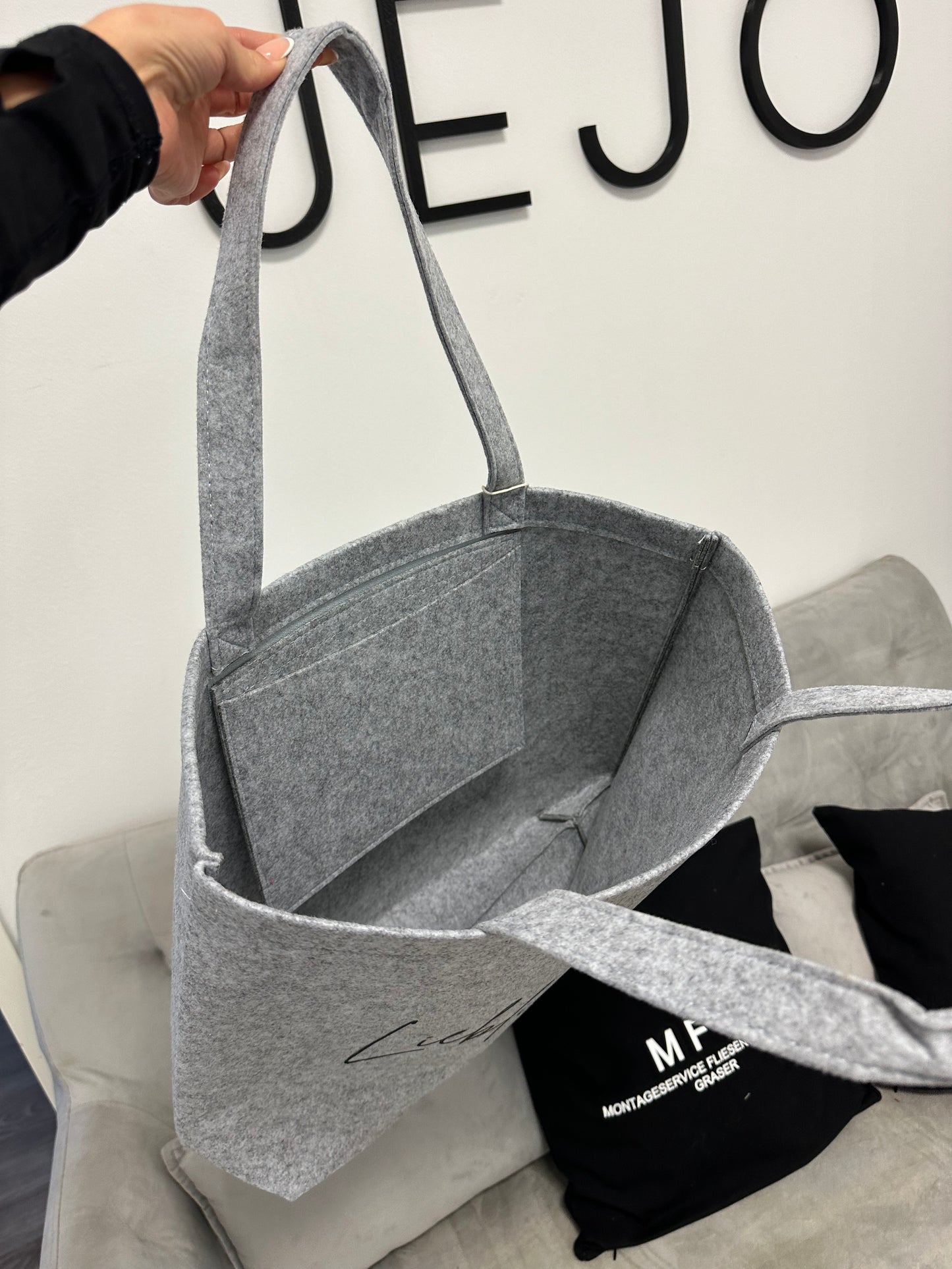 Filz Shopper mit Personalisierung