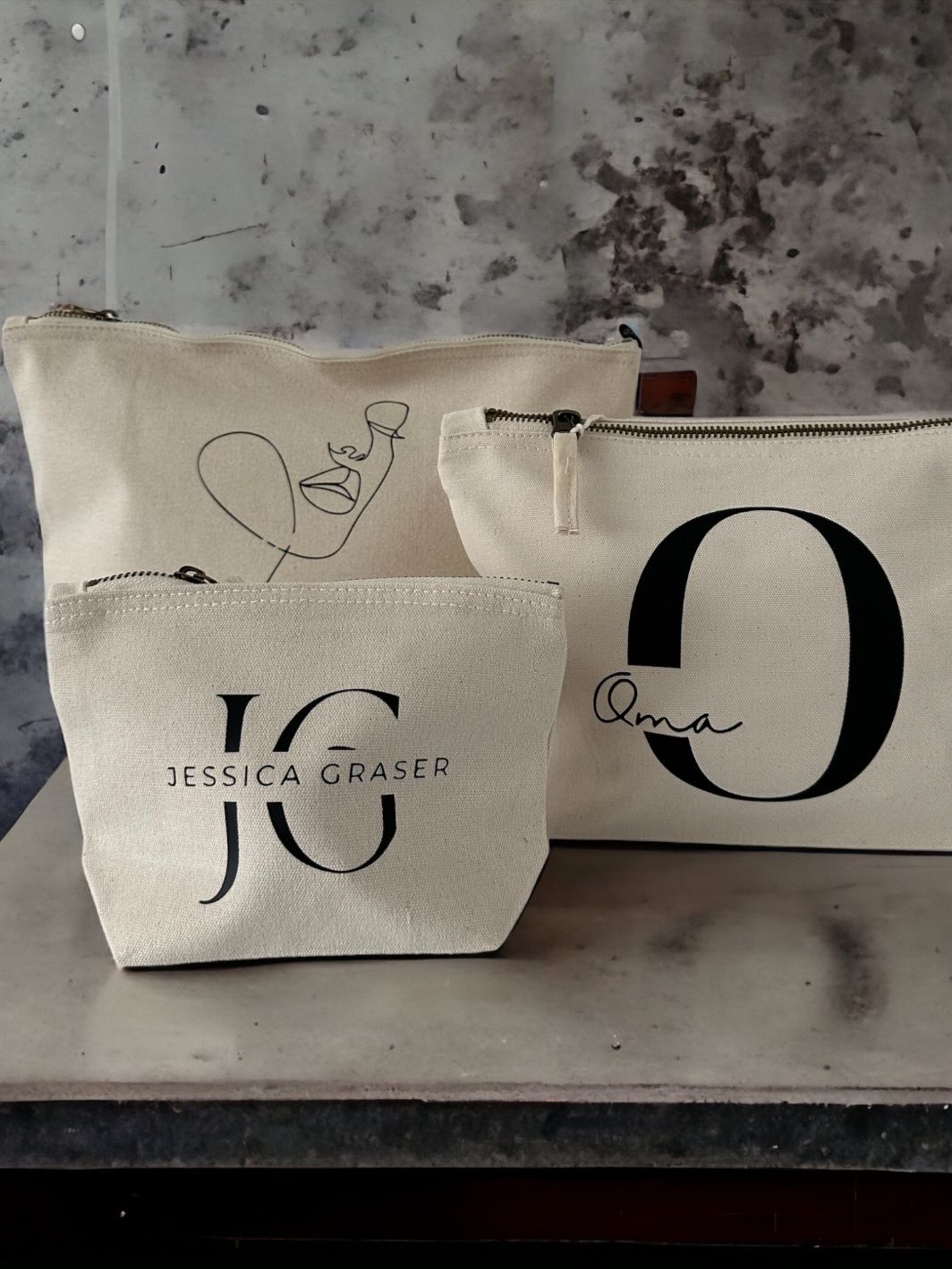 Canvas Kosmetiktasche "Clara"