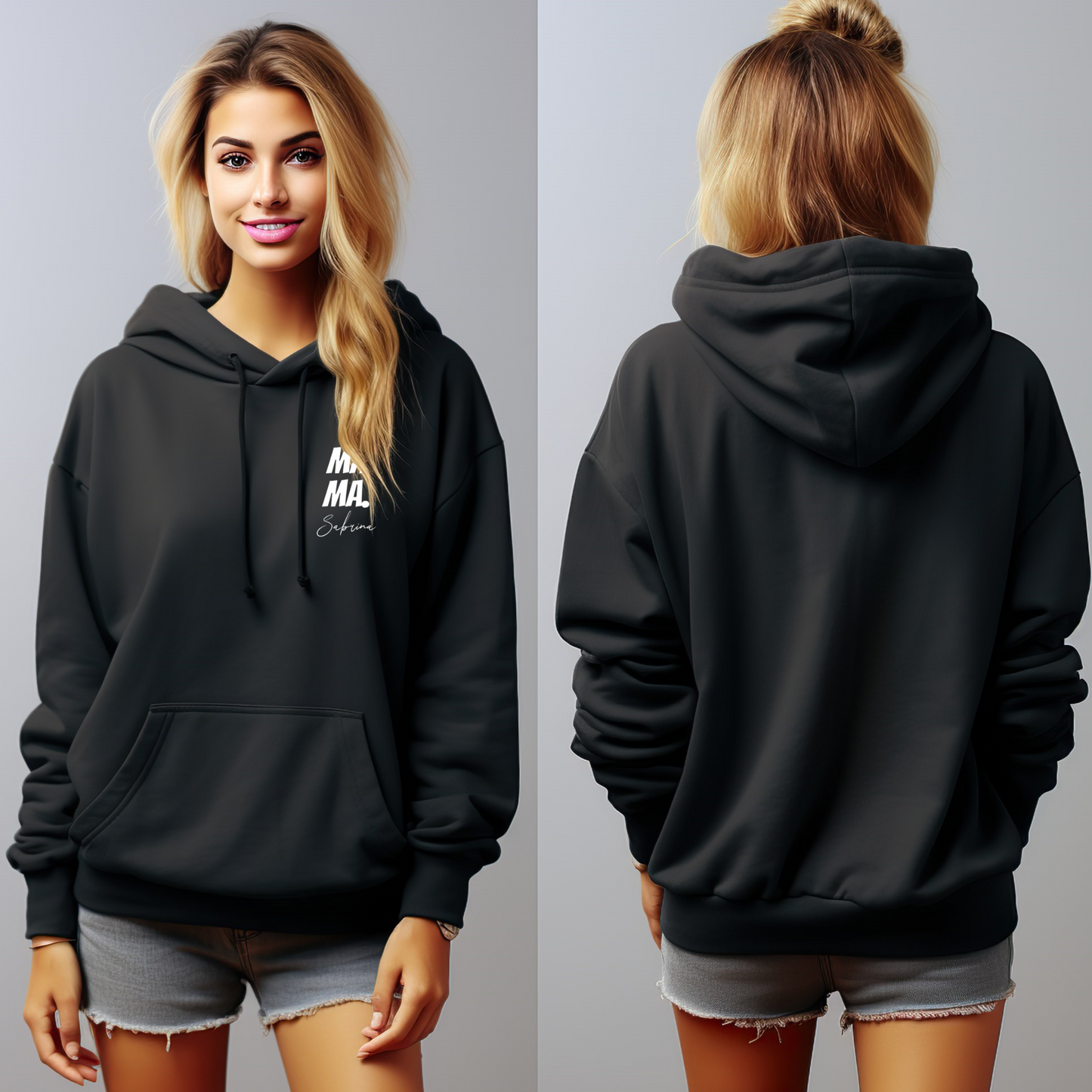 Personalisierter Mama Hoodie mit Name