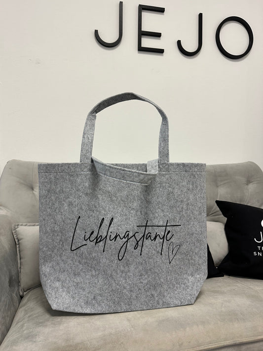 Filz Shopper mit Personalisierung